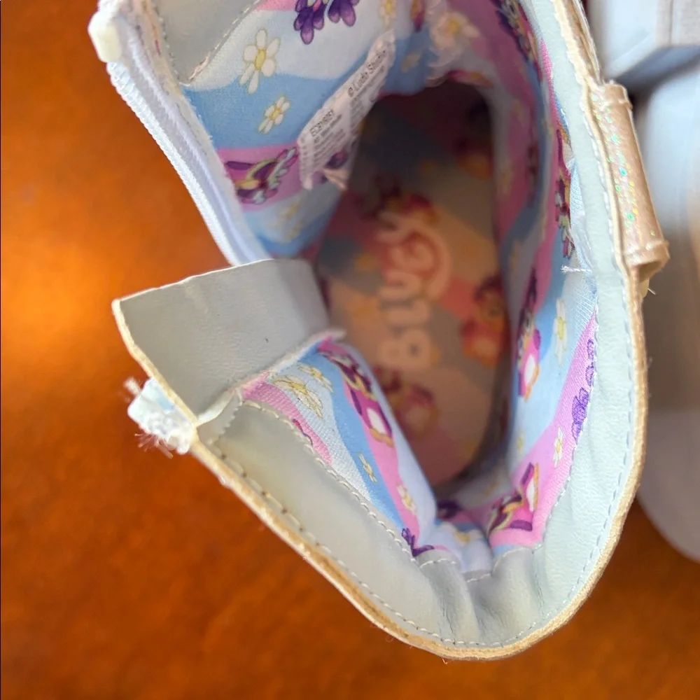 Girls Shimmer Daisy Western Boots with Character Accent - Picture 8 of 10